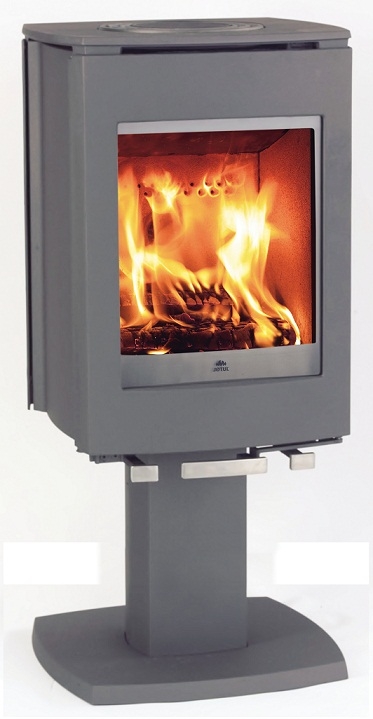 JOTUL F 273 CB šedý lak topeniště podstavec Krbova kamna